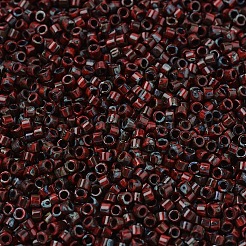 MIYUKIデリカビーズ  シリンダー  日本製シードビーズ  11/0  （db2263)不透明赤ピカソ  1.3x1.6mm  穴：0.8mm  約2000個/10g&nbsp;X-SEED-J020-DB2263