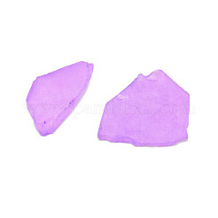 オーシャンシリーズフロストガラスカボション  ナゲット  紫色のメディア  25.5~51x16~26x4~5mm  約56個/389g&nbsp;LS-GLAA-WH0031-06B