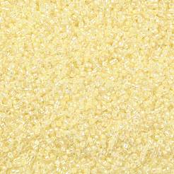 シリンダーシードビーズ  均一サイズ  透明色の虹  きいろ  2x1.3~1.5mm  穴：0.8~1mm  約888個/10g&nbsp;X-SEED-H001-A08