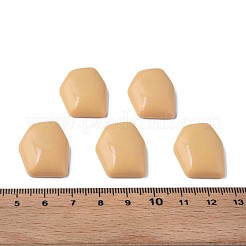オペークアクリルカボション  不規則な六角形  バリーウッド  25.5x19.5x5.5mm  約253個/500g&nbsp;MACR-S373-143-A13