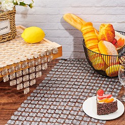 ダイニングテーブル用ポリエステルテーブルランナー  花の長方形  ミックスカラー  183x33cm  2色  1pc /カラー  2個/セット&nbsp;DJEW-FG0001-04