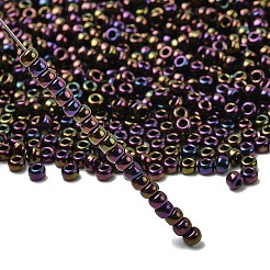 トーホー 8/0ラウンドビーズ  日本製シードビーズ  （メタリックアイリスパープル85)個  3mm  穴：1mm  約1110個/50g&nbsp;SEED-XTR08-0085