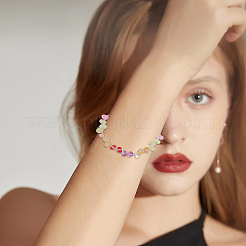 200色のつや消し透明ガラスビーズ10個  ロンデル  ミックスカラー  8x5mm  穴：1mm  20個/カラー&nbsp;FGLA-AR0001-03