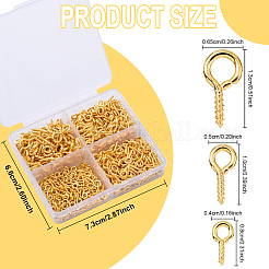 600本の鉄ネジアイピンペグベイル  片穴パーツ用  ゴールドカラー  8~13x4~6.5x1~1.5mm  穴：2~4mm&nbsp;IFIN-YW0003-80