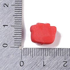 不透明なクリスマステーマの樹脂カボション  11x12x6.5mm&nbsp;LS-RESI-H162-06D