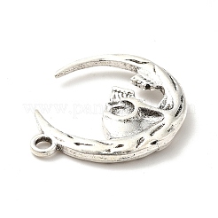 合金ペンダント  ムーン  アンティークシルバー  27x23.5x4mm  穴：2.3mm&nbsp;FIND-C014-01AS