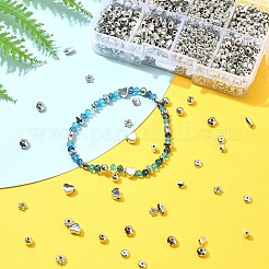 CCB プラスチック スペーサー ビーズ セット  混合図形  ゴールドカラー  4~6x2~3.8mm  穴：1.2~1.6mm&nbsp;CCB-YW0001-41G