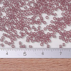 MIYUKIデリカビーズ  シリンダー  日本製シードビーズ  11/0  (db0765) マットトランスペアレントスモーキーアメジスト  1.3x1.6mm  穴：0.8mm  約10000個/袋  50 G /袋&nbsp;SEED-X0054-DB0765