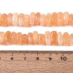 染色された天然水晶ビーズ連売り  ナゲット  ヒシビーズ  砂茶色  6~13x6~13x3~6mm  穴：1~1.2mm  約80~86個/連  14.37~15.75インチ（36.5~40cm）&nbsp;G-N359-16A-14