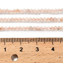 加熱された天然シトリンビーズ連売り  多面カットラウンド  2~2.5mm  穴：0.5mm  約173~176個/連  15.39~15.63''（39.1~39.7センチメートル）&nbsp;LS-G-RM2025-05A-2mm