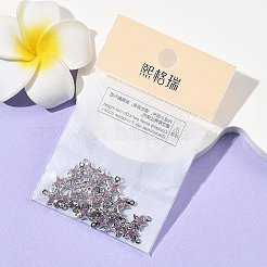 シェグレース 真鍮 パヴェ キュービックジルコニア スターコネクターチャーム  カドミウムフリー＆ニッケルフリー＆鉛フリー  長持ちメッキ  プラチナメッキ  ピンク  11x7x3mm  穴：0.9mm＆1mm&nbsp;XGRQ2O212-441B-P