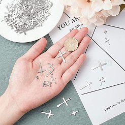 304ステンレスペンダント  クロス  ステンレス鋼色  68x52x11mm  160個/箱&nbsp;STAS-UN0003-73P