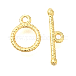 真鍮製マンテル  リング  ゴールドカラー  リング：10x7.8x1mm  穴：1.2mm  バー：4x15x1mm  穴：1.2mm&nbsp;KK-B121-06G