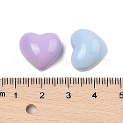 オペーク樹脂カボション  ミックスカラー  ハート  14x16x10mm&nbsp;CRES-M037-15