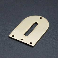 201 ステンレス アーチ シャンデリア コンポーネント リンク  4穴リンク  レーザー切断  ゴールドカラー  32x21.5x1mm  穴：1.6mm&nbsp;STAS-R111-LA196