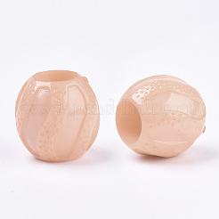 不透明なアクリルビーズ  大穴ビーズ  バレル  ミックスカラー  17.5x17mm  穴：9mm  約210個/500g&nbsp;SACR-N008-111