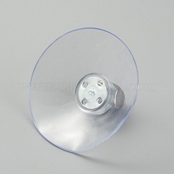 シリコン強力吸盤ホルダー  鉄製M6袋ナット付  バスルームキッチンシェルフアクセサリー  透明  42x18mm&nbsp;FIND-WH0108-98B
