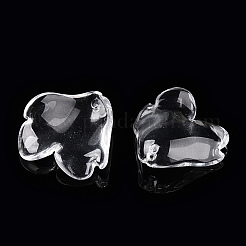 透明なガラスの花びらビーズ  牡丹  透明  19x19x5.5mm  穴：1.2mm  約980~1000個/セット&nbsp;GLAA-N001-19