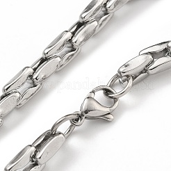 304ステンレススチールリンクチェーンブレスレット  ステンレス鋼色  8-1/2インチ（21.5cm）&nbsp;BJEW-H618-10P