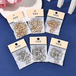 シェグレース真鍮製スプリングゲートリング  ナゲット  鉛フリー＆カドミウムフリー＆ニッケルフリー  プラチナ  21x14x3mm  穴：9x15mm&nbsp;XGRQ58021-761P