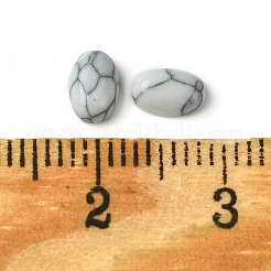 合成ハウライトのカボション  オーバル  6x4x2~2.5mm&nbsp;G-A094-01A-45