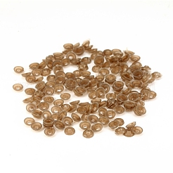 クラフトプラスチックネジ人形の目  安全の目  ぬいぐるみのクマの人形の目  半円  ゴールド  15.5x10mm&nbsp;DOLL-PW0001-043-B03