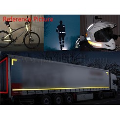 防水安全マーク反射テープ クリスタルカラー格子反射フィルム  カースタイリング自己粘着警告テープ  緑黄  5cm  約3m /ロール&nbsp;DIY-WH0083-03D