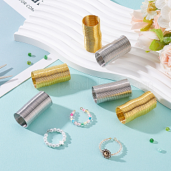 2袋 2色 真鍮メモリーワイヤー  長持ちメッキ  ラウンド  本物の金メッキと本物のプラチナメッキ  0.6mm  22ゲージ  内径：18.5mm  約69サークル/個  5個/袋  1袋/色&nbsp;FIND-GA0006-69
