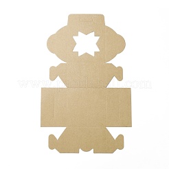 厚紙ギフト箱  ペットスター可視窓付き  スコアー  バリーウッド  完成品：10.1x10.1x6.5cm;展開：36x23x0.05cm&nbsp;CON-F019-02