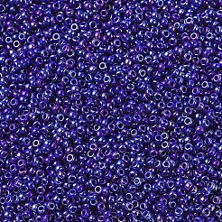 MIYUKIラウンドロカイユビーズ  日本製シードビーズ  11/0  (rr484) 不透明コバルト ABS  2x1.3mm  穴：0.8mm  約50000個/ポンド&nbsp;SEED-G007-RR0484