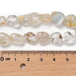 天然トパーズビーズ連売り  ナゲット  タンブルストーン  7~13x4.5~10x4.5~10mm  穴：1.2mm  約44~46個/連  15.08''~16.14''（38.3~41センチメートル）&nbsp;G-P497-01E-53