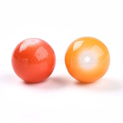 ペイントガラスビーズを焼く  模造磁器ビーズ  ラウンド  ミックスカラー  10~10.5mm  穴：1.2~1.6mm  約775個/1000g&nbsp;DGLA-Q020-10mm-M01