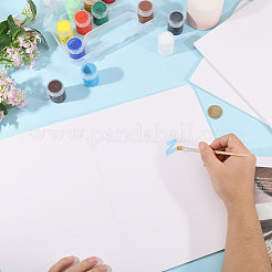 5枚A4サイズのアートデッサンスケッチブック  空白のノート  長方形  ホワイト  295x210x5.5mm&nbsp;LS-DRAW-WH0007-003A