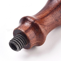 梨の木のハンドル  ワックスシーリングスタンプ用  結婚式の招待状を作る  バリーウッド  54.5x21.5mm  内径：7.5mm&nbsp;AJEW-WH0121-35H