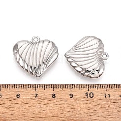 CCBプラスチックペンダント  ハート  プラチナ  25.2x26.2~26.7x6mm  穴：1.8mm&nbsp;CCB-T012-01P