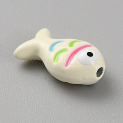 亜鉛合金ビーズ  エンマエルと  魚  トウモロコシの穂の黄色  15x9x6mm  穴：1.6mm&nbsp;LS-FIND-CJC0011-57B