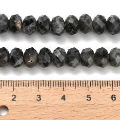 天然ラルビカイトビーズ連売り  多面カット  ロンデル  8x5.5mm  穴：1.2mm  約69個/連  15.16''（38.5センチメートル）&nbsp;G-Z111-A42