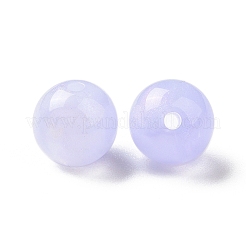 不透明なアクリルビーズ  キラキラビーズ  ラウンド  ライラック  10.5~11mm  穴：2mm  約510個/500g&nbsp;OACR-E014-19B-07