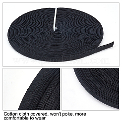 プラスチックシェーパー配管  綿布のアウトソーシング  服飾材料  ブラック  10mm  12ヤード/ロール&nbsp;DIY-WH0259-84B