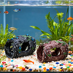 2個 2色 樹脂製切り株ディスプレイデコレーション  マイクロ風景水槽水族館の装飾アクセサリー  ミックスカラー  56~57x82mm  1個/スタイル&nbsp;DJEW-GF0001-87
