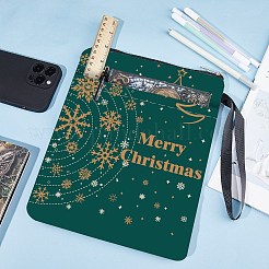 布製ブックカバー  ノートブックラップ  長方形  スノーフレーク  280x220mm&nbsp;OFST-WH0010-103