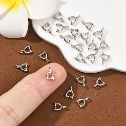 シーグレース ブラス アイスピック ピンチベイル  カドミウムフリー＆ニッケルフリー＆鉛フリー  プラチナ  7.5x2mm  穴：1.5mm  ピン：0.7mm&nbsp;XGRQ1U017-369P