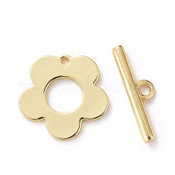 真鍮製マンテル  長持ちメッキ  花  18KGP本金メッキ  花：13x13.5x1mm  穴：1mm  バー：15x4x1.5mm  穴：1.4mm&nbsp;KK-G389-27G