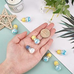 DIY樹脂ダングルイヤリング製作キット  12個入りレジンペンダント  真鍮のピアスフックと丸カン  ミックスカラー  60個/箱&nbsp;DIY-NB0005-53