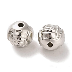 CCBプラスチックビーズ  花芽  プラチナ  14.5x5.5mm  穴：3.1mm&nbsp;CCB-U001-18A-P