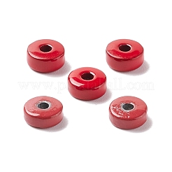 合金エナメルビーズ  ヒシビーズ  ディスク/フラットラウンド  ミックスカラー  5x2~2.5mm  穴：1~1.5mm&nbsp;FIND-K008-01