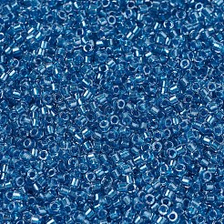 MIYUKIデリカビーズ  シリンダー  日本製シードビーズ  11/0  （db0905)スパークリングブルーライニングクリスタル  1.3x1.6mm  穴：0.8mm  約20000個/袋  100 G /袋&nbsp;SEED-J020-DB0905