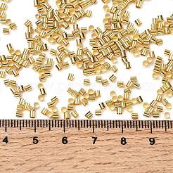 真鍮製つぶし玉カシメ玉  チューブ  ゴールドカラー  2x2x0.1~0.13mm  穴：1.5mm&nbsp;KK-R077-2mm-G