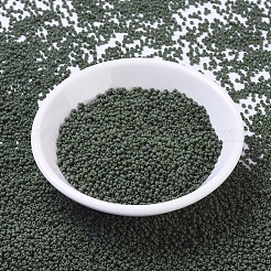 MIYUKIラウンドロカイユビーズ  日本製シードビーズ  （rr501)不透明アボカド  11/0  2x1.3mm  穴：0.8mm  約5500個/50g&nbsp;SEED-X0054-RR0501