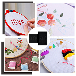 2種類の綿布  パンチニードル刺繍生地  正方形/長方形  ミックスカラー  292~450x290~300x0.5~0.6mm  6個/セット&nbsp;DIY-AR0004-86